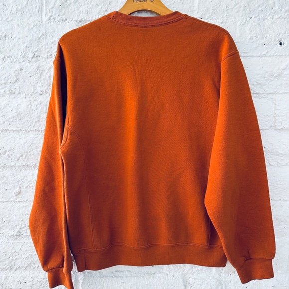 Vintage Russell Athletic Orange Pullover Crewneck Sweatshirt Mens M - Picture 3 of 6